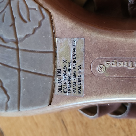 Baretraps brown wedge platform sandals, leather upper, 10M - Picture 7 of 10